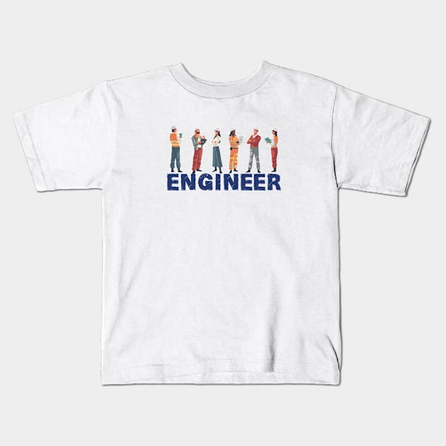 ENGINEER Kids T-Shirt by Bombastik